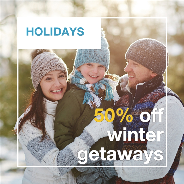 50% Off Winter Getaways